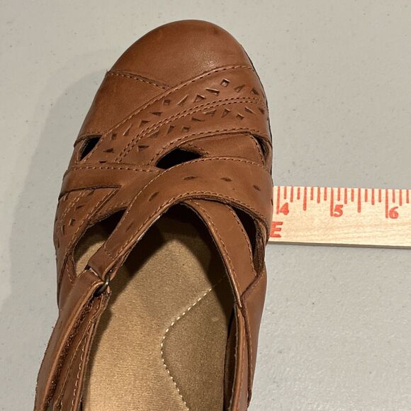 Clarks Bendables Women's Loafers Shoes Size 10 Leather Brown EUC - Picture 16 of 16